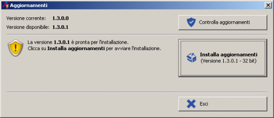 Aggiornamenti server - Installazione