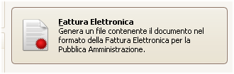 Tasto Fattura Elettronica