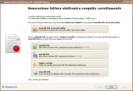 Fattura Elettronica - Passo 4