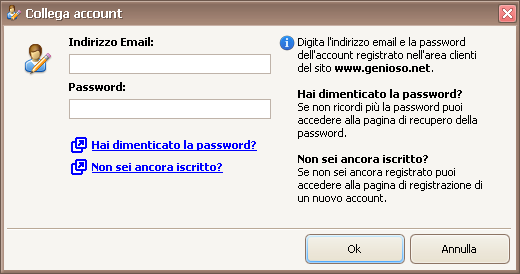 Genioso Spesometro XML - Collega account