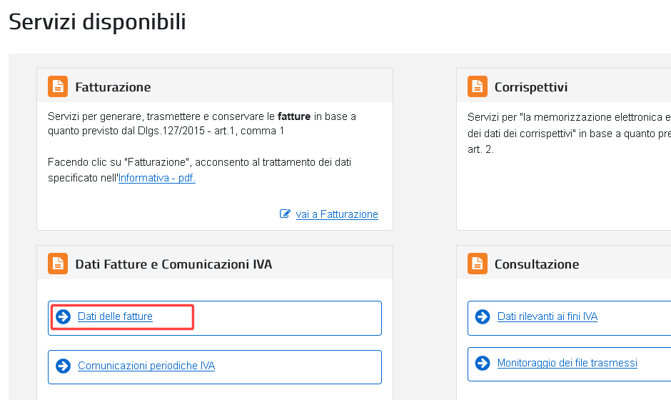 file xml da agenzia entrate